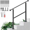 ORWOD 3-Step Outdoor Stair Railing, Adjustable Handrails for Outdoor Steps