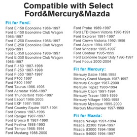 Zenoruslky Android Radio Wire Harness Kit Compatible with Ford E-150 E-250 F-150 F-250 F-350 Aspire Explorer Escort Festiva Mustang Taurus Ranger Mercury Mazda 16Pin to 8&7Pin Stereo Connector No AMP