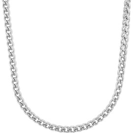 s.Oliver 2032548 Men's Necklace Stainless Steel 50 + 5 cm Silver Comes in Jewellery Gift Box, Stainless Steel, None