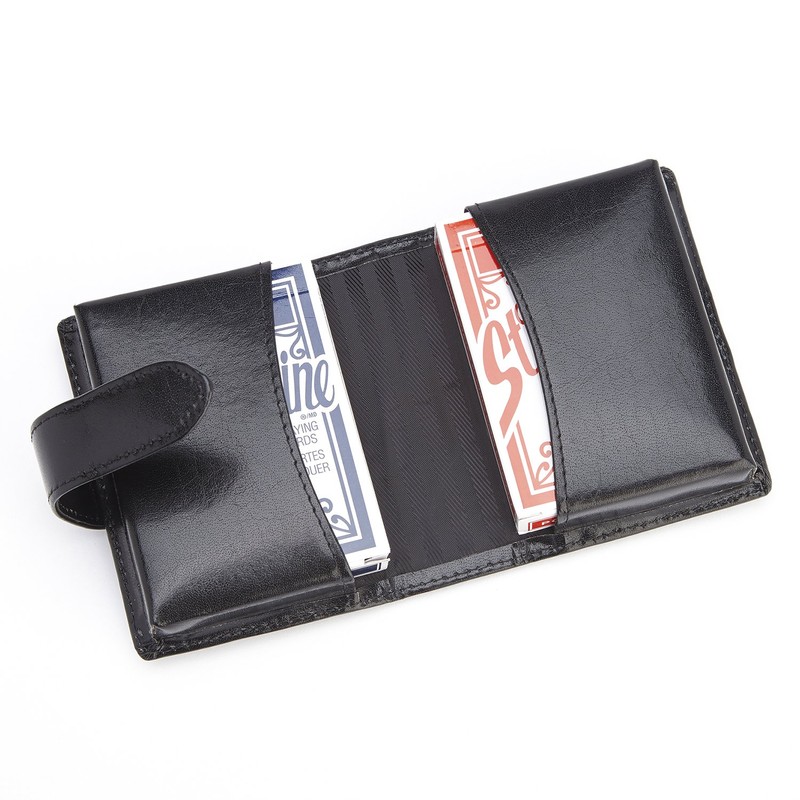 Aristo Double Decker Playing Card Case Color: Black