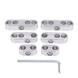 Kit de separadores de cables de bujía, divisor separador de cables de bujía de motor de 7 mm/8 mm para y (plata)