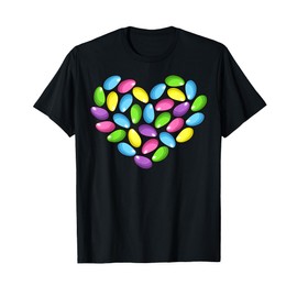 Jelly Bean Spring Easter Candy Heart Shaped Pastel Gift T-Shirt