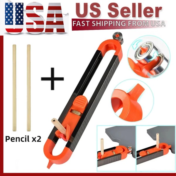Unbranded Profile Scribing Ruler Contour Gauge with Lock - Precise