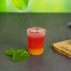 silverkitchen 50 x Shot Glasses 4cl Frosted – Shatterproof Shot Cups Reusable Plastic Shot Glasses Made in Germany