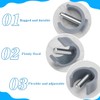 Replacement Clips Locking for Assembly Toilet Safety Rails,2-Pair C-Type Clamp