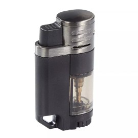 Rockwell NEW ROCKWELL QUAD TORCH CIGAR LIGHTER - GUN METAL