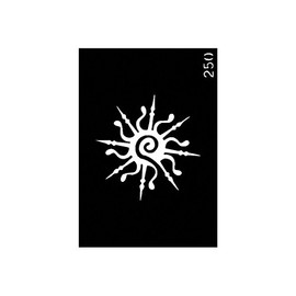 Pochoir pour le Corps format 3'' X 4'' #250 Étoile