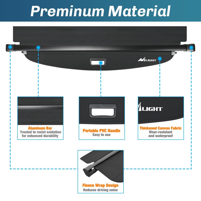 Nilight Cargo Cover Fit for Hyundai Tucson 2021 2022 2023
