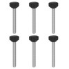 sourcing map 6pcs Knurled Clamping Knobs Thumb Screws M10 x