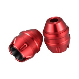 A ABSOPRO 1 Pair Anti Drop Fork Frame Slider Motorcycle Wheel Front Fork Frame Sliders Falling Protection Anti Crash Caps CNC Aluminum Alloy Red Item Replacement