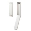 Yamazaki Magnetic No-Drill Horseshoe Door Stopper Folding Stopper White 3ea