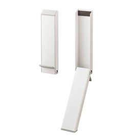 Yamazaki Magnetic No-Drill Horseshoe Door Stopper Folding Stopper White 3ea