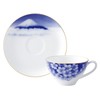Okura Tien Hanami Fuji Cup & Saucer, Coffee Tea, Approx.