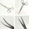 Fishing Hemostat Locking Clamps Tweezers Stainless Steel Curved Tip
