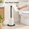 Freestanding Stainless Steel Toilet Paper Holder Bathroom Stand – Modern
