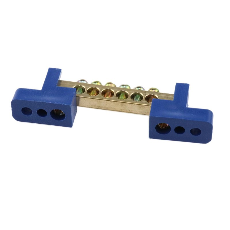Meuey Lyot 6-Terminal Bus Pole Terminal Brass Wire Screw Terminal
