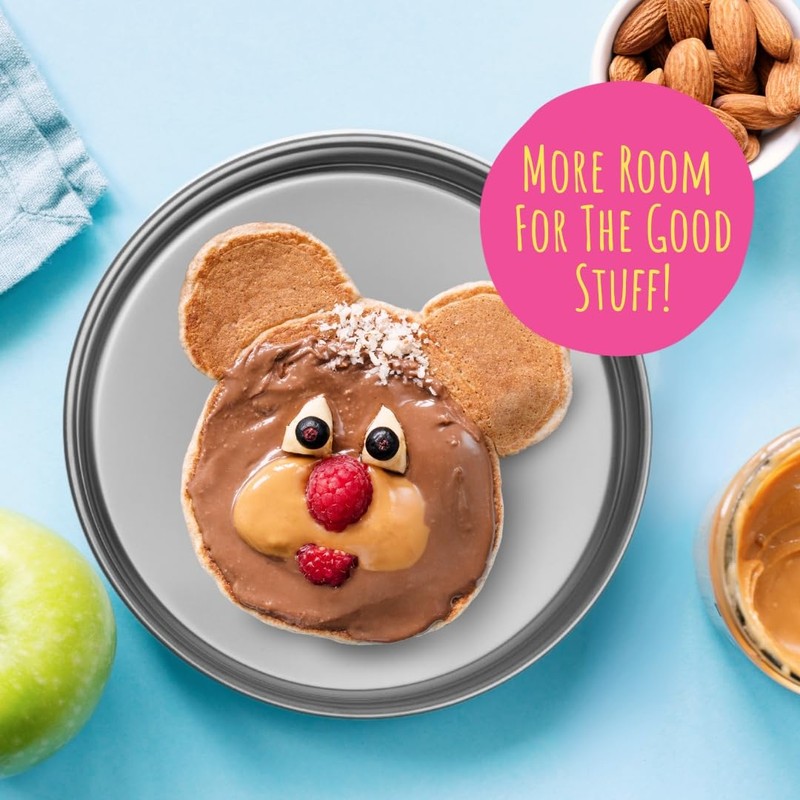 Elk and Friends 7.8” Stainless Steel Non Divided Plates with