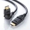 Sanwa Supply KM-HD20-3D20N High-Speed HDMI Cable (3D Connector) (Black, 6.6