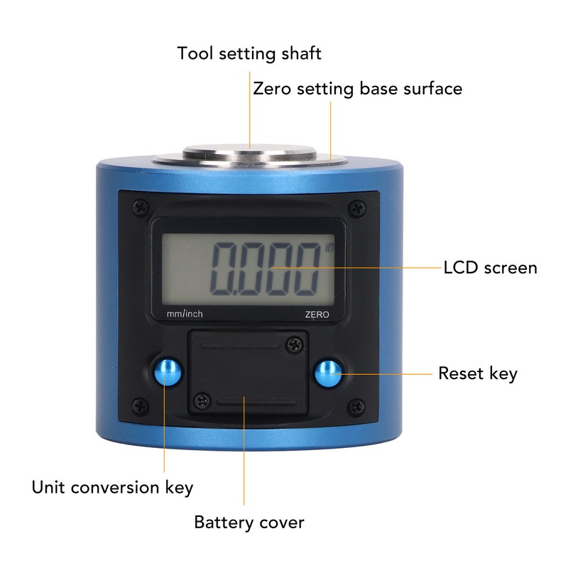 Z Axes Tool Setter Sensitive Precise Large Range Waterproof LCD