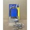 Heavy Duty Security Padlock with 4 Keys,9.8mm Thick Long Shackle