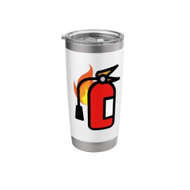 Extinguisher Firefighter Funny Stainless Steel Insulated Tumbler