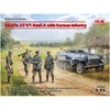 ICM 35103 Sd.Kfz.251/1 AUSF.A with German Infantry Model Kit, Grey,