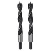 HARFINGTON 2pcs Brad Point Drill Bits 15mm(19/32") Dia Straight Round