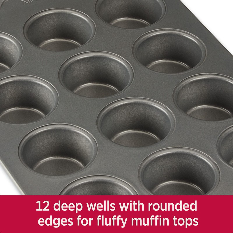 All-Clad Pro-Release Nonstick Bakeware Muffin Pan 12 Cup Oven Safe