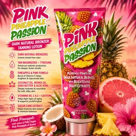 Fiesta Sun Pink Pineapple Passion Dark Natural Bronzer Tanning Lotion (236ml)