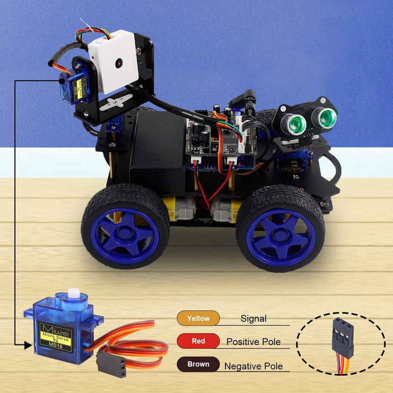Miuzei 9G Micro: Servo Motor for RC Robot Arm/Hand/Walking Helicopter