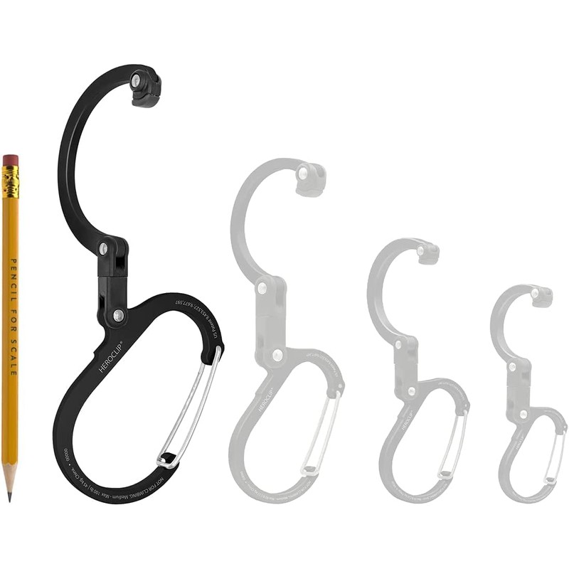 GEAR AID GEAR AID HEROCLIP Carabiner Clip and Hook (Large)