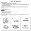 B&P Lamp® On/Off, Push Button Floor Switch (White)