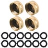 M MINGLE Garden Hose Female End Cap, Brass Spigot Cap,