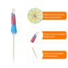 MECCANIXITY 25 Pcs Mini Drink Umbrellas Cocktail,3.9 Inch Cocktail Picks