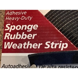 Dor-tite Dortite 4850 Sponge Rubber Weather Strip, 1 in x 1/4 in x 50 ft