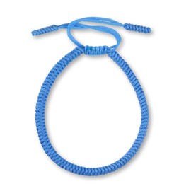 Dowling Brothers One Tibetan Monk Lucky Minimal Rope Buddhist Handmade Knot Bracelet - LIGHT BLUE