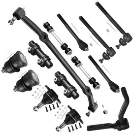 SCITOO 14pcs Front Suspension Kit Center Link Tie Rod End Adjusting Sleeve Sway Bar Link Ball Joint Idler Arm Fit 1978-1987 For Buick Regal For Chevy El Camino Monte Carlo