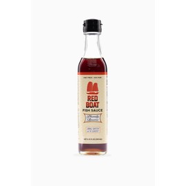 Red Boat Fish Sauce, Phamily Reserve | Premium 50°N fish sauce sustainably made with just two ingredients in Vietnam | Higher Protein For Exceptional Flavor | Gluten and sugar free, no preservatives | 8.45 fl oz.