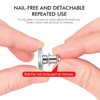 12 Sets Button Pins for Loose Jeans, No Sew and