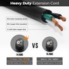 FIRMERST 1875W Flat Plug 1 Foot Extension Cord 14 AWG