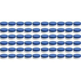 60 Ointment Jar Containers for Pads Cream/Ointment Kruke 40ml Capacity with Blue Lids – Made in Germany