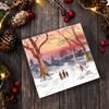 Christmas cards pack - Sunset snow scene, 10 Christmas cards