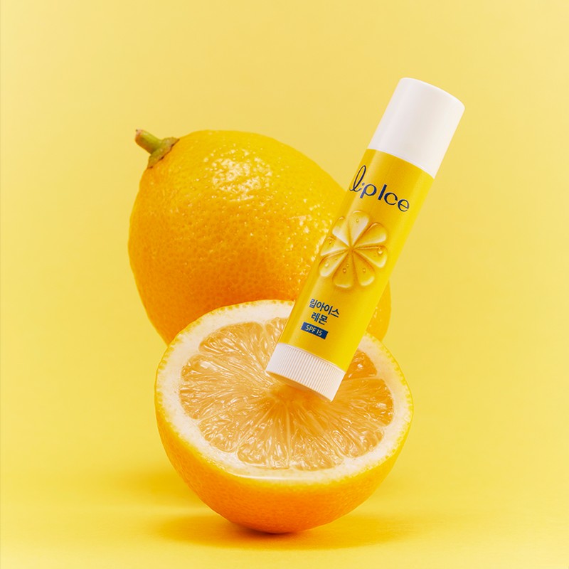 Mentholatum Lip Ice Lip Balm Lemon 3.5g, 4 pieces /