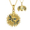 Yellow Gold Plated 2 Butterflies