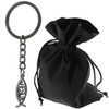 Lunexus Jesus Fish Keyring - Ichthys Symbol Made of Metal