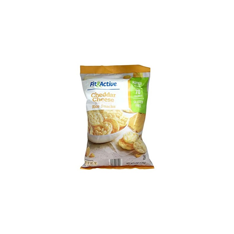 Fit & Active Gluten-Free Popped Cheddar Cheese Rice Snacks -