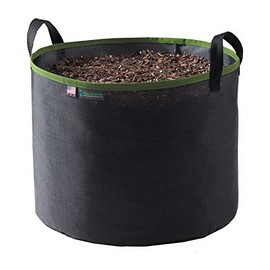Rain Science Grow Bag 5 Gallon, Planting Pots - Colorful Plant Grow Bags Pots Gardening Vegetable - Air Pruning Mesh Fabric Plant Container - (White/Red)
