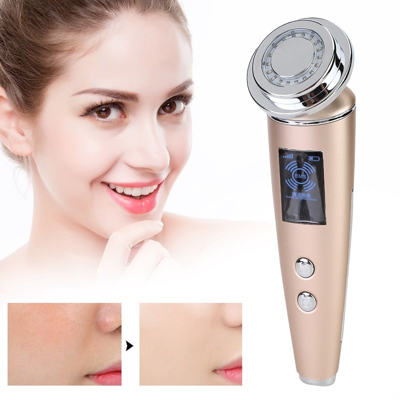 Ultrasonic Magnetic Photon Therapy Cleansing Firming Lifting Beauty Machine Device