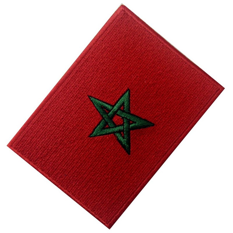 Morocco Flag Embroidered Patch Moroccan Iron On Sew On National