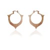 Moonstruck Statement Indo Western Rose Gold Hoop Earrings for Women